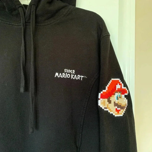 Mens Barney Cools size S Special Edition Super Mario Kart black hoodie. - Picture 2 of 5
